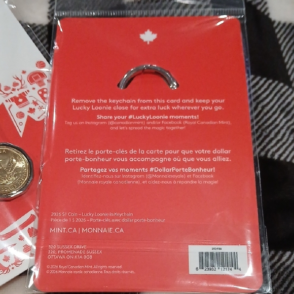 NEW🇨🇦2026 Lucky Loonie Keychains Royal Canadian Mint Olympic Lucky Charm - Picture 2 of 13